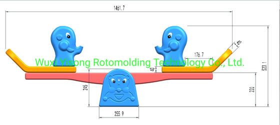 Teeterboard อลูมิเนียม Rotational Moulds Rota Mould