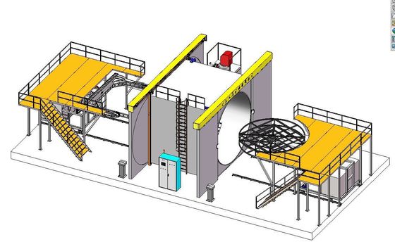 4.5m เตาอบแบบกระสวย Rotomoulding Machine