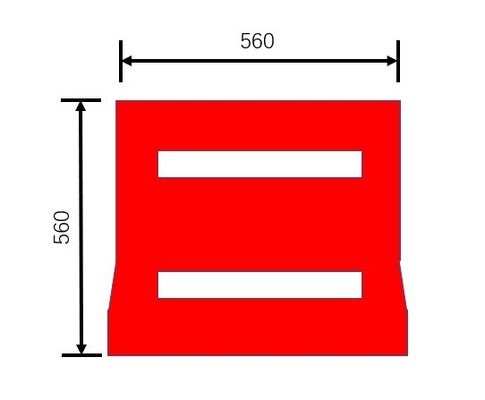 Rotomolding Products ไม้กั้นถนน 560x560 4 สี